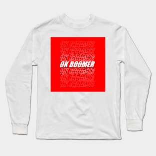 ok red boomer Long Sleeve T-Shirt